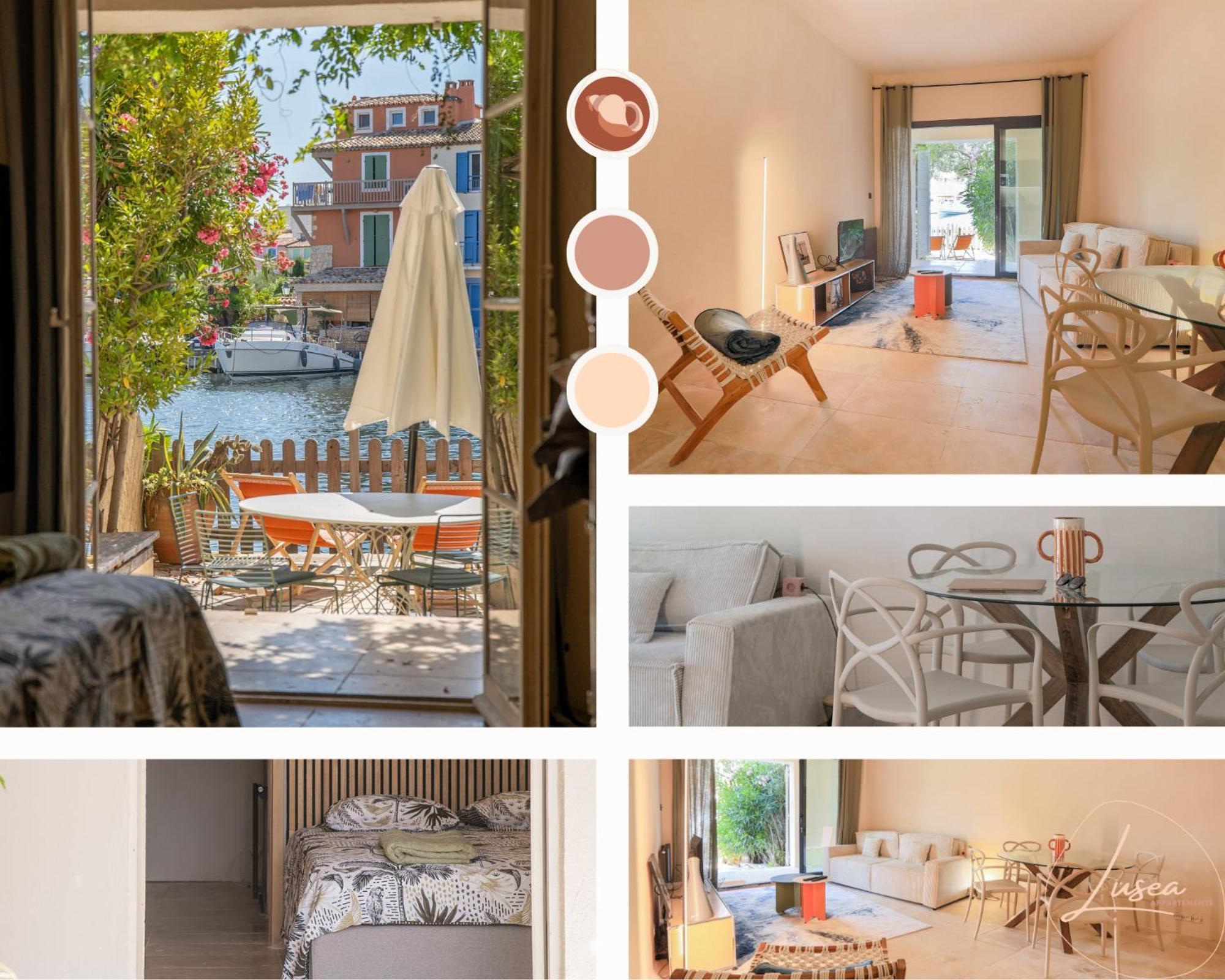 Appartement Amour Terrasse Sur L'Eau Grimaud Eksteriør bilde